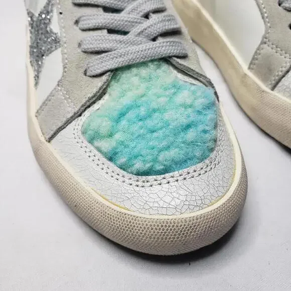 Vintage Havana Women's Sz 8 Multimedia Metallic Sherpa Star Sneaker - Picture 6 of 8